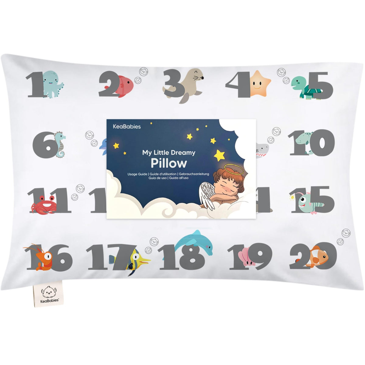 Toddler Pillow with Pillowcase, 13x18 My Little Dreamy Pillow (Flora Vale) - Jansha Store