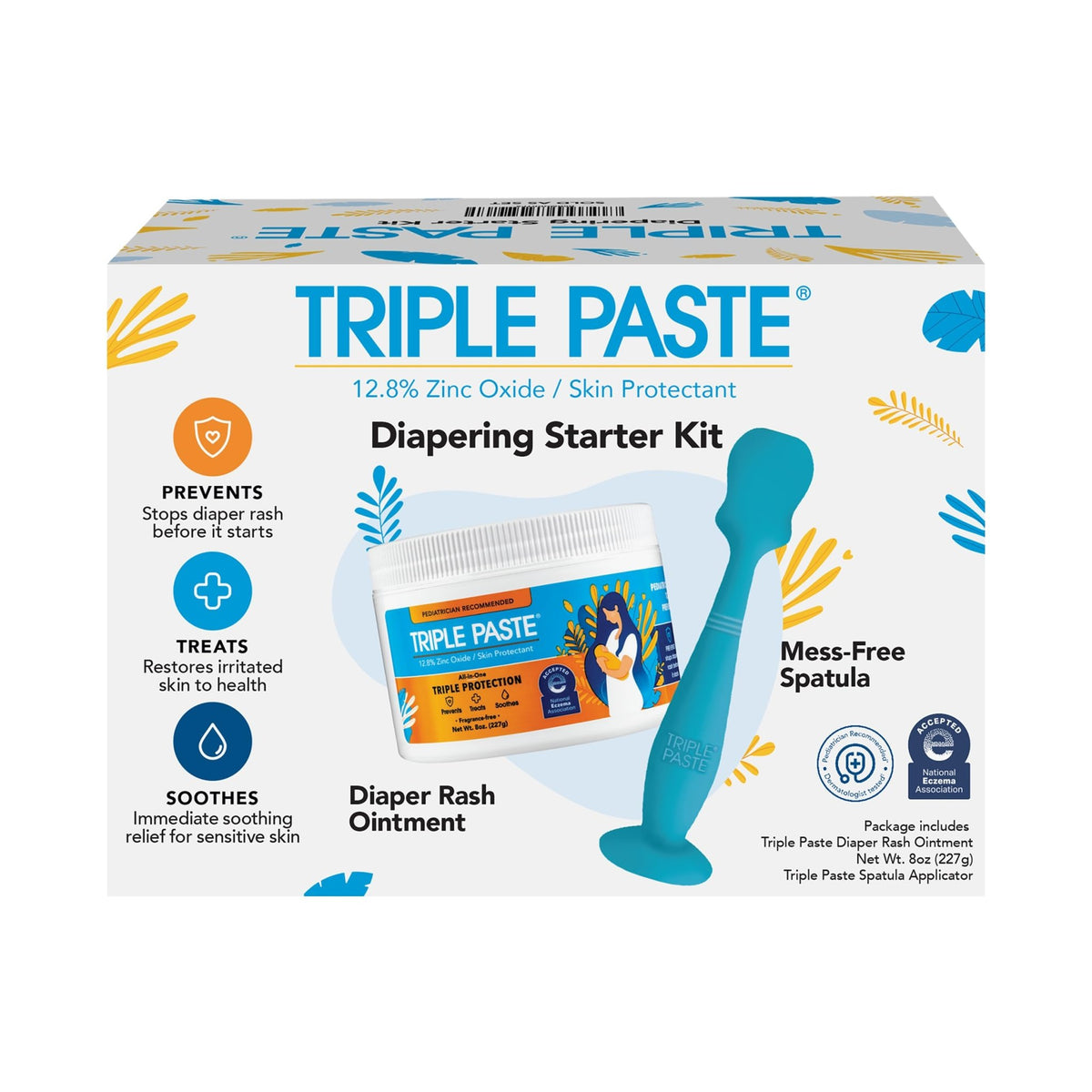 Triple Paste Diaper Rash Cream, Zinc Oxide Baby Ointment, 16 oz - Jansha Store