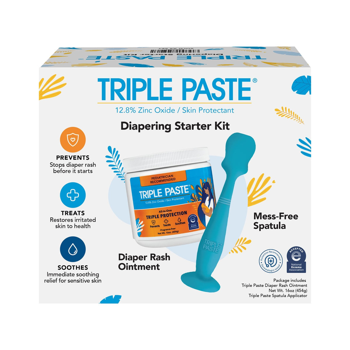 Triple Paste Diaper Rash Cream, Zinc Oxide Baby Ointment, 16 oz - Jansha Store