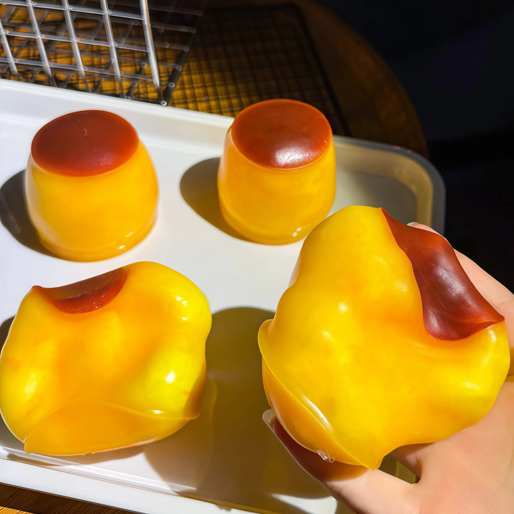 Caramel Pudding Block Squeezing Ball, Squeezing Toy, Stress Relief Toy, Round Block Filled Asmr Adult Stress Relief Toy Jansha Store