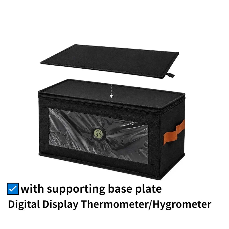 3D Printer Filament Storage Box Non Woven Foldable Organizer With Hygrometer Clear Window For Home Office 3D Printing Workspace Jansha Store