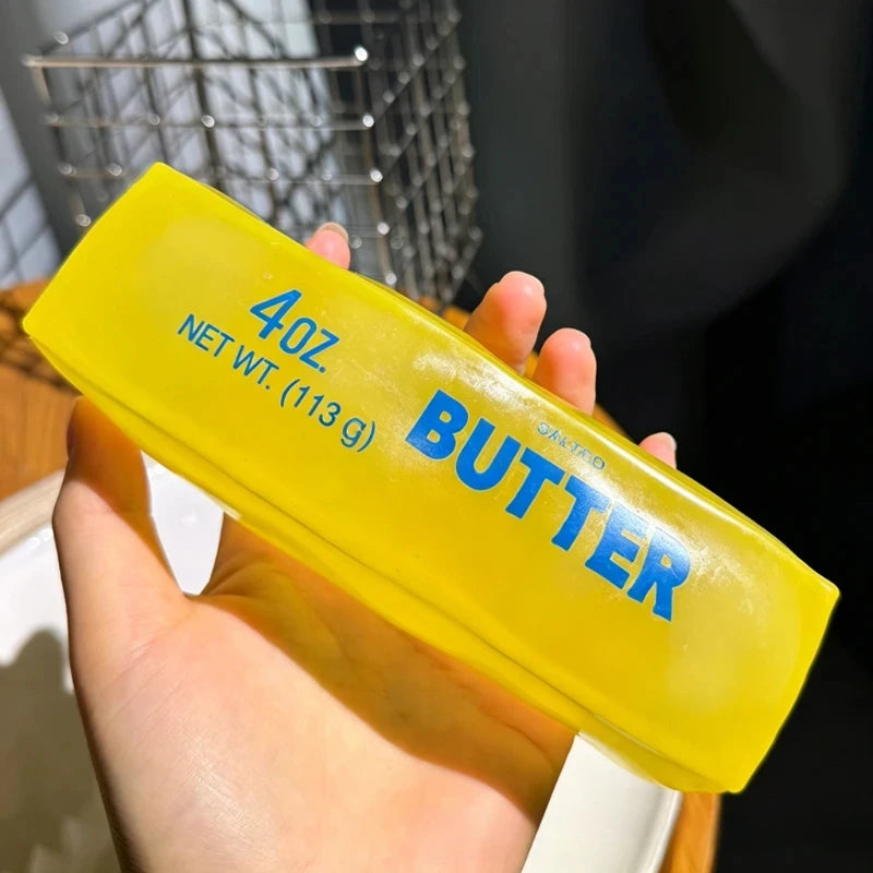 New Squishy Simulated Butter Squeeze Toy Soft Stress Relief Slow Rising Sensory Fidget for Anxiety ADHD Autism Gift for Adults Jansha Store