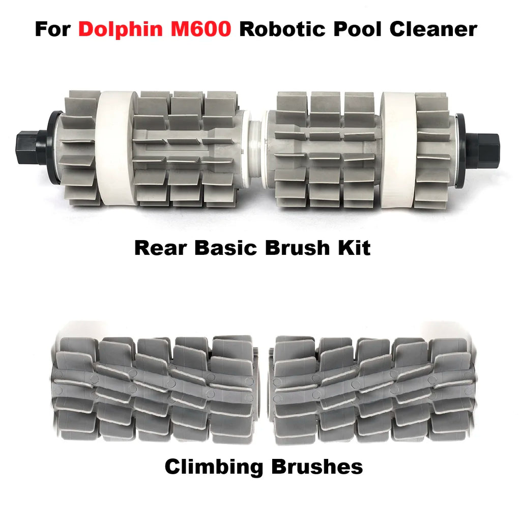 High Quality Suitable for Dolphin M600 Robot Pool Cleaner Accessories, Rear Basic Brush Replacement Parts, Climbing Brush Jansha Store