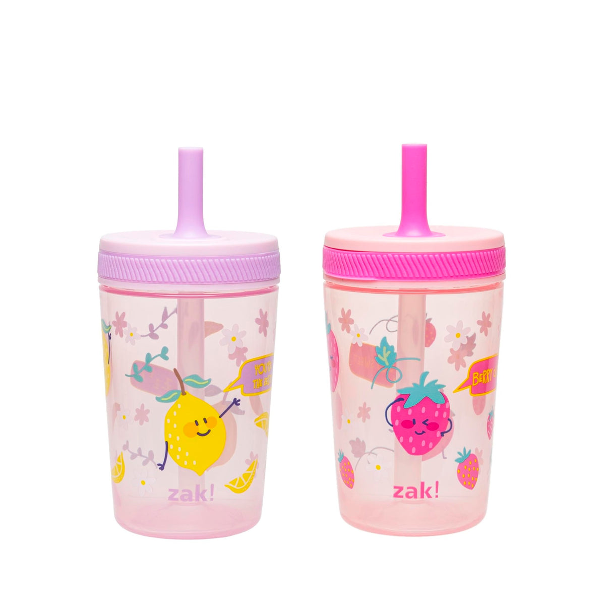 Zak Designs Blippi Kelso Toddler Cups For Travel or At Home, 2-Count Durable Plastic Sippy Cups With Leak-Proof Design is Perfect For Kids (Blippi), 15 Ounces (Pack of 12) - Jansha Store