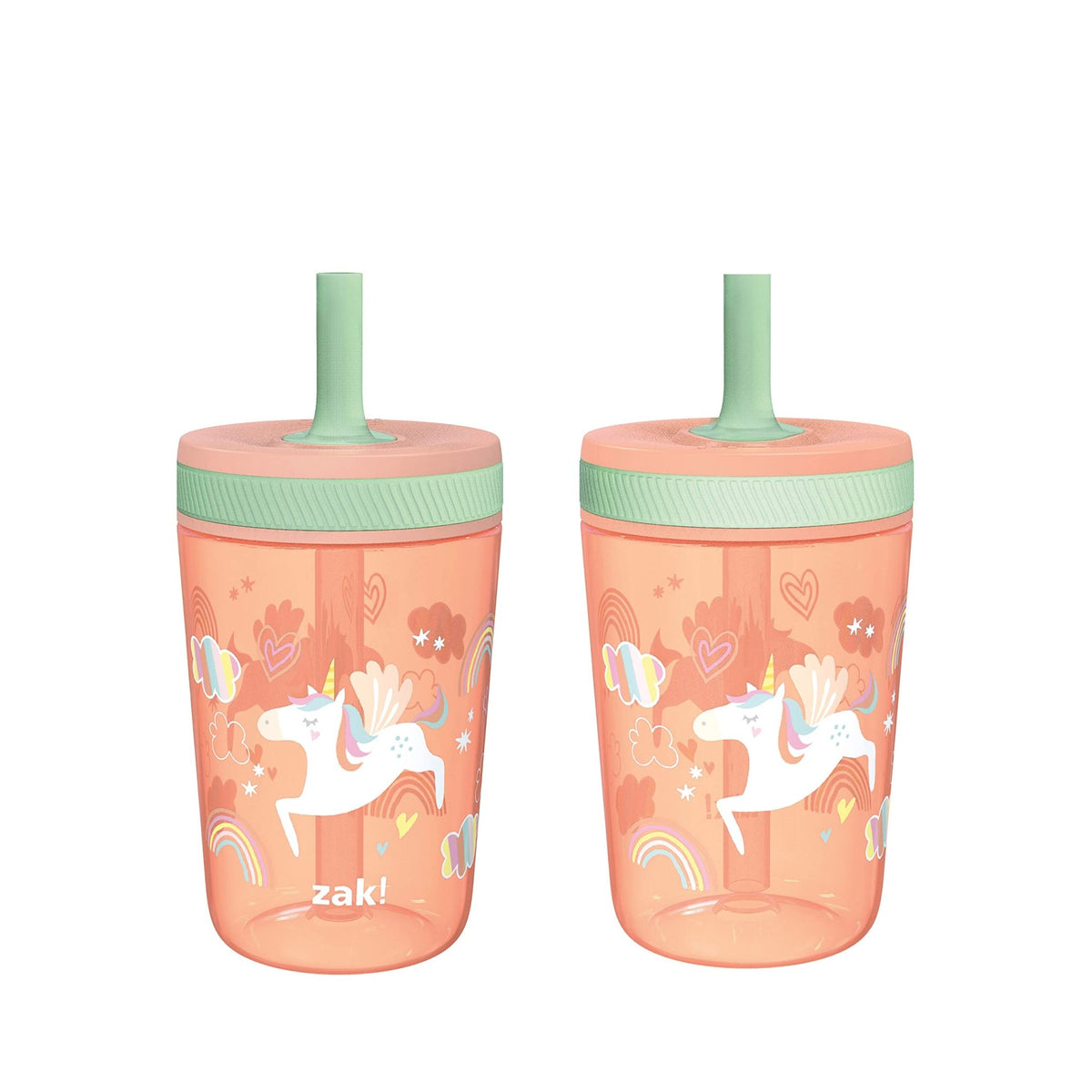 Zak Designs Blippi Kelso Toddler Cups For Travel or At Home, 2-Count Durable Plastic Sippy Cups With Leak-Proof Design is Perfect For Kids (Blippi), 15 Ounces (Pack of 12) - Jansha Store