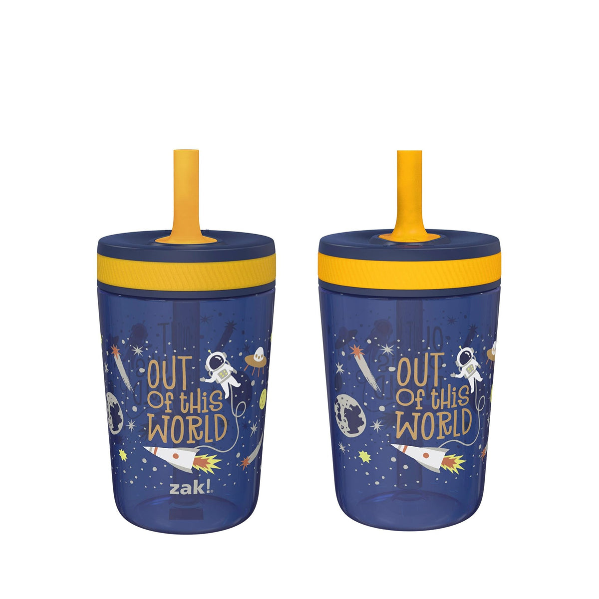 Zak Designs Blippi Kelso Toddler Cups For Travel or At Home, 2-Count Durable Plastic Sippy Cups With Leak-Proof Design is Perfect For Kids (Blippi), 15 Ounces (Pack of 12) - Jansha Store