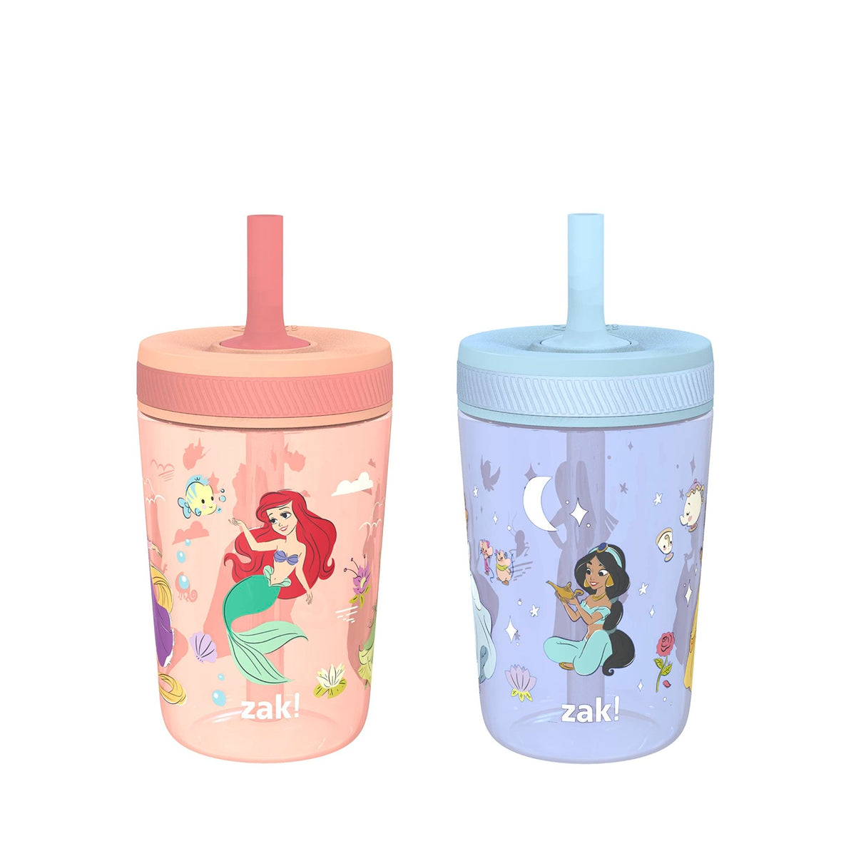Zak Designs Blippi Kelso Toddler Cups For Travel or At Home, 2-Count Durable Plastic Sippy Cups With Leak-Proof Design is Perfect For Kids (Blippi), 15 Ounces (Pack of 12) - Jansha Store