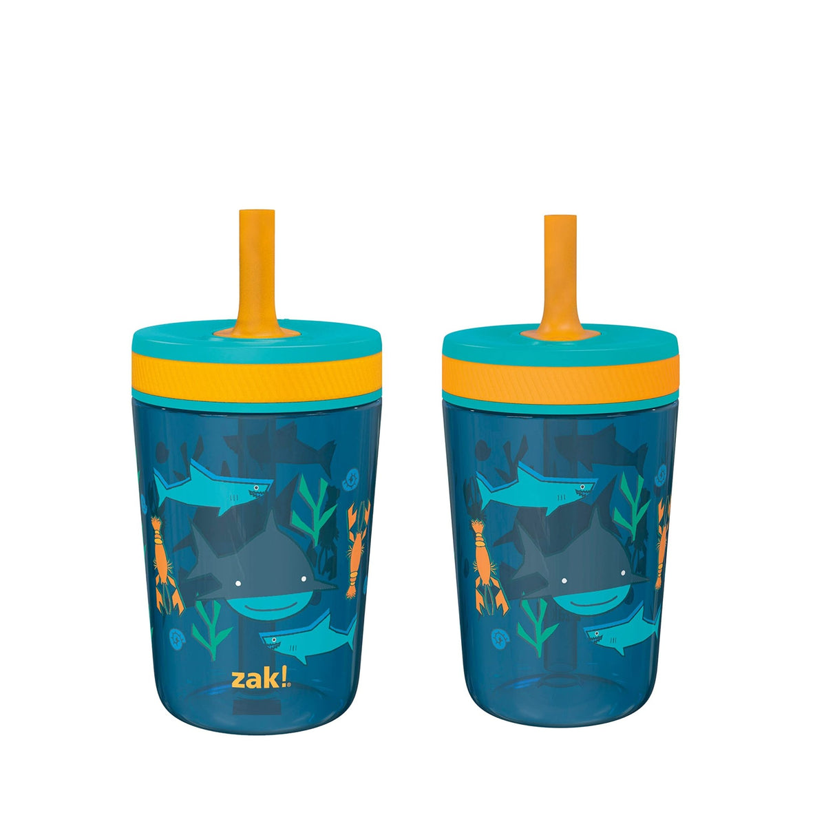 Zak Designs Blippi Kelso Toddler Cups For Travel or At Home, 2-Count Durable Plastic Sippy Cups With Leak-Proof Design is Perfect For Kids (Blippi), 15 Ounces (Pack of 12) - Jansha Store